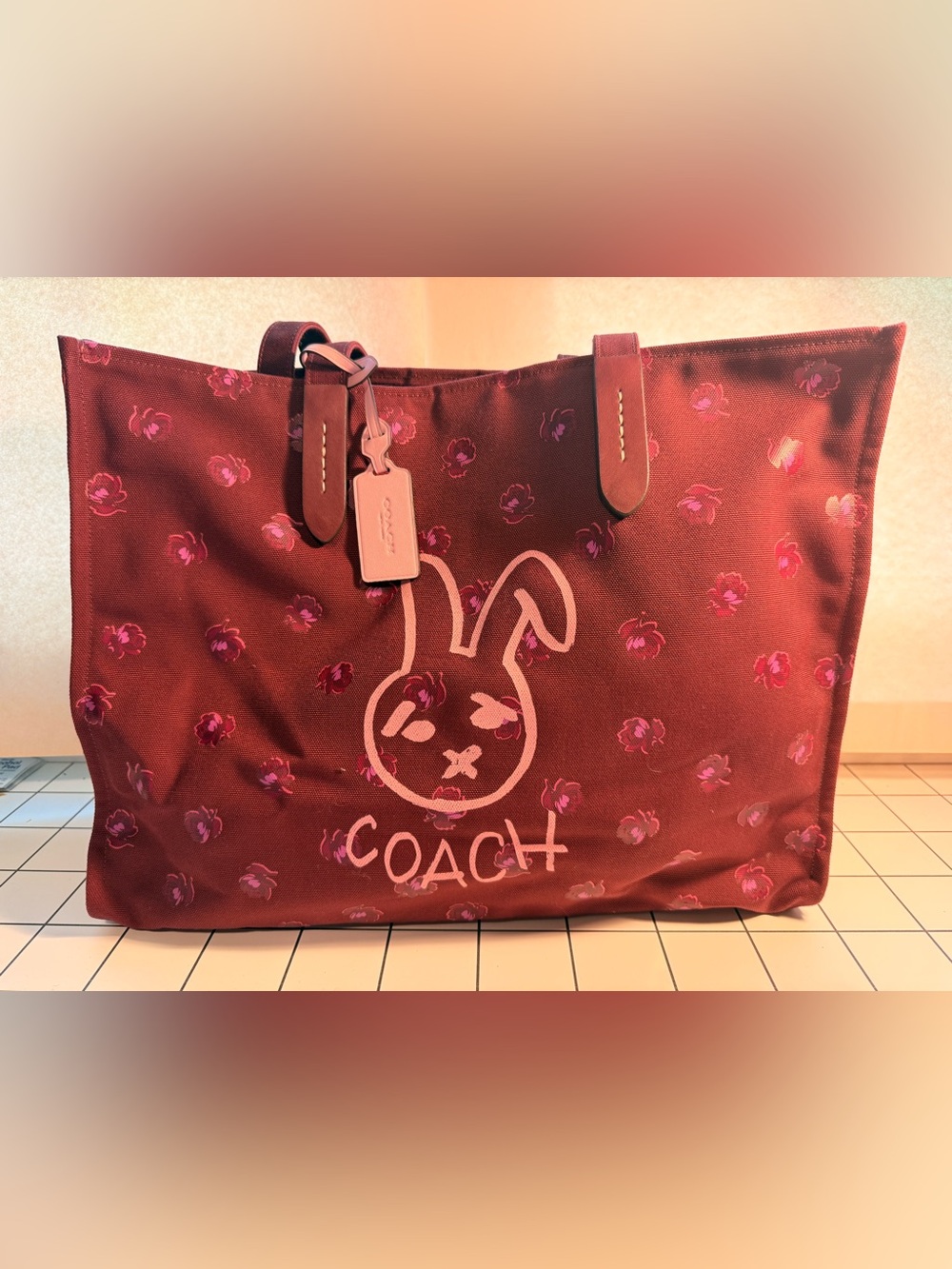 Coach Lunar New Year rabbit tote 42 CF926 recycled canvas limited edition